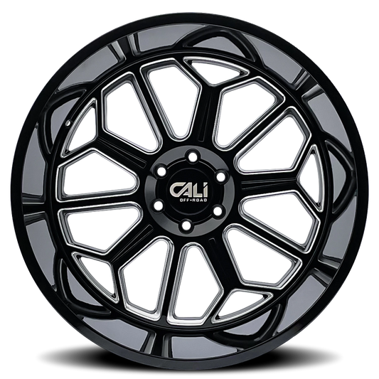 Cali Off-Road Auburn 9117 — Black / Milled