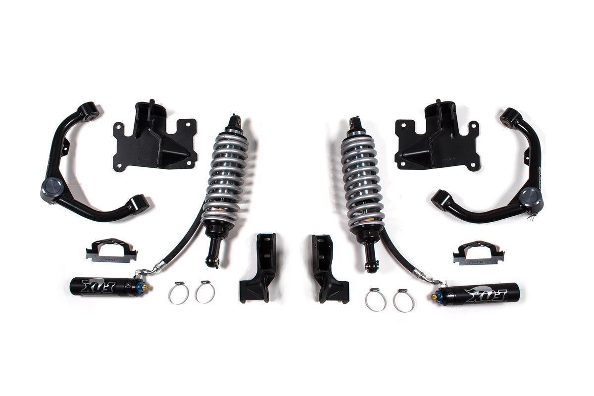 FOX 2.5 Coilover Conversion Upgrade - 4.5 Inch Lift | Factory Series | Chevy Silverado or GMC Sierra 2500HD/3500HD (01-10) 4WD | Diesel