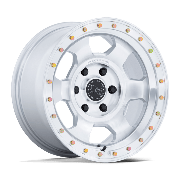 Black Rhino Hard Alloys BR029 TROOPER — Gloss Silver W/ Machined Face 