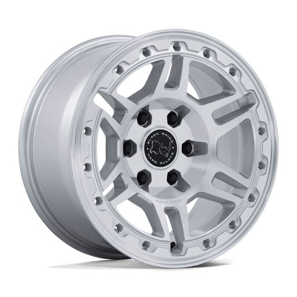 Black Rhino Hard Alloys BR039 VANGUARD — Gloss Silver W/ Machined Face 