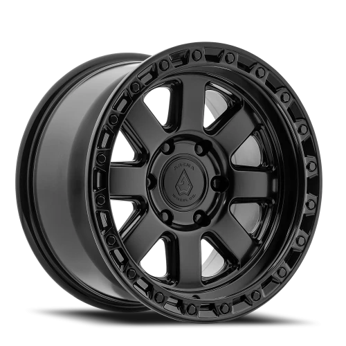 Arena Wheels Bandit Wheel Satin Black Center Glossy Black Lip