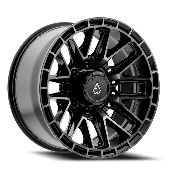 Arena Wheels Battle Wheels — 17"-22" × 9-12 Gloss Black Machined Ddt
