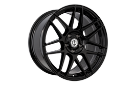 Curva Concepts CFF300 Gloss Black wheel, three-quarter view