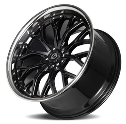 Curva Concepts CFF76 Gloss Black SS Lip wheel