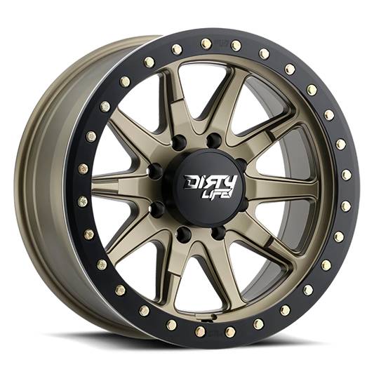 Dirty Life DT-2 9304 — Satin Gold w/Simulated Beadlock Ring