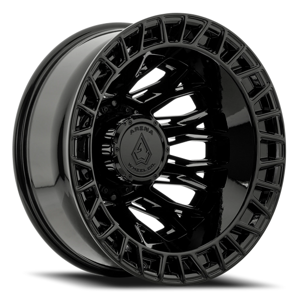 Arena Wheels Dually Innovator 22x8.25 Gloss Black 10x225/8x200 Wheel Gloss Black