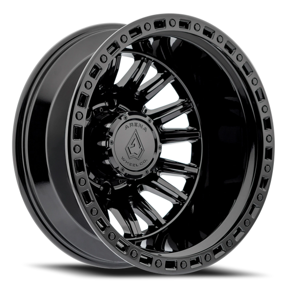 Arena Wheels Dually Mission Wheels — 22" × 8.25 Gloss Black
