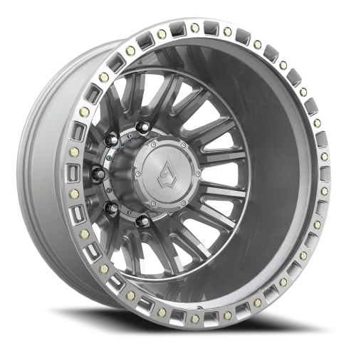Arena Wheels Mission — Gloss Silver Machined