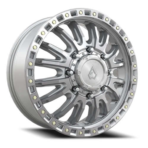 Arena Wheels Dually Mission — Gloss Silver Machined