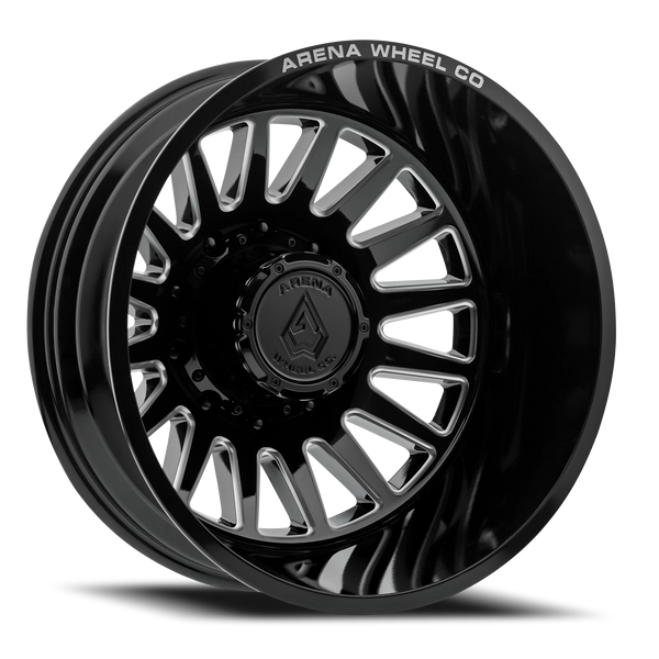 Arena Wheels Dually Rival Wheels — 24" × 8.25 Gloss Black