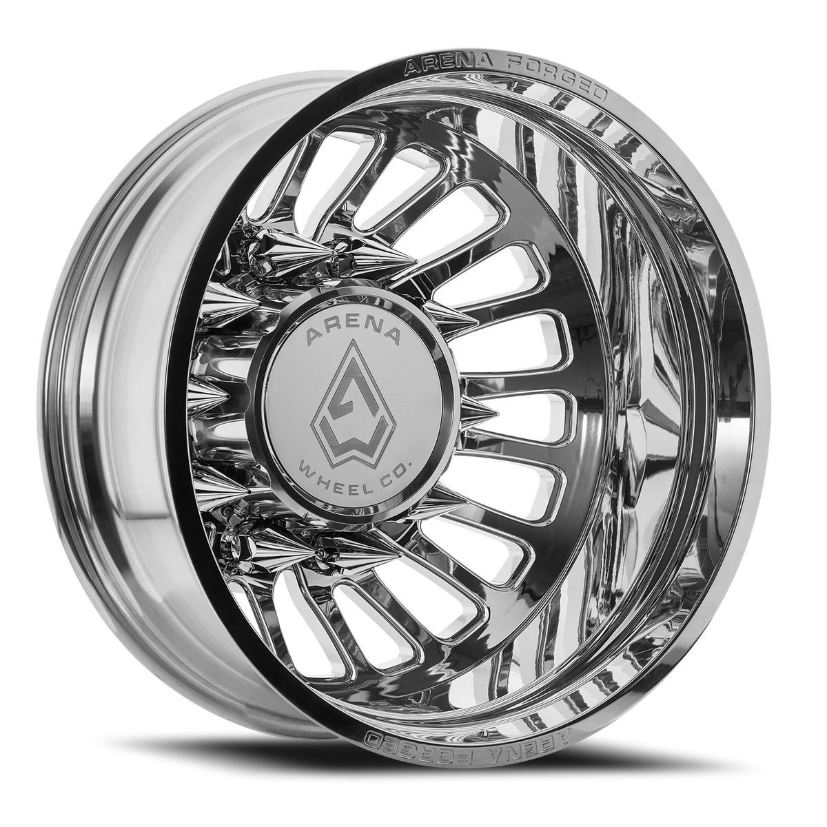 Arena Forged Dually Shoreline 24x8.25 Milled & Polished 8x200 -235mm Wheel