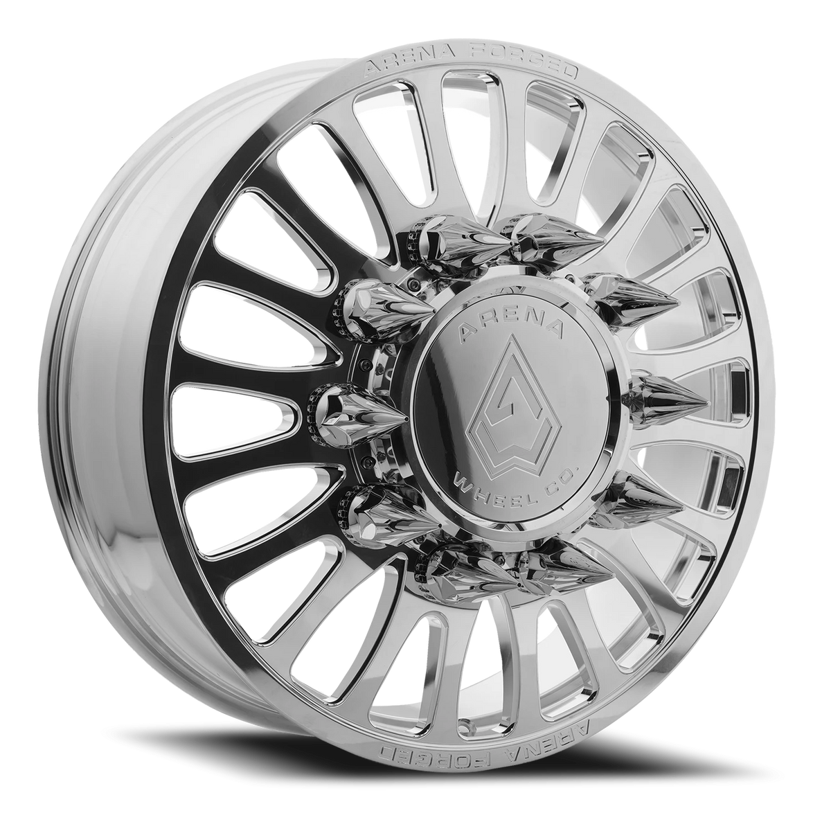 Arena Forged Dually Shoreline 24x8.25 Milled & Polished 8x200 +100mm Wheel