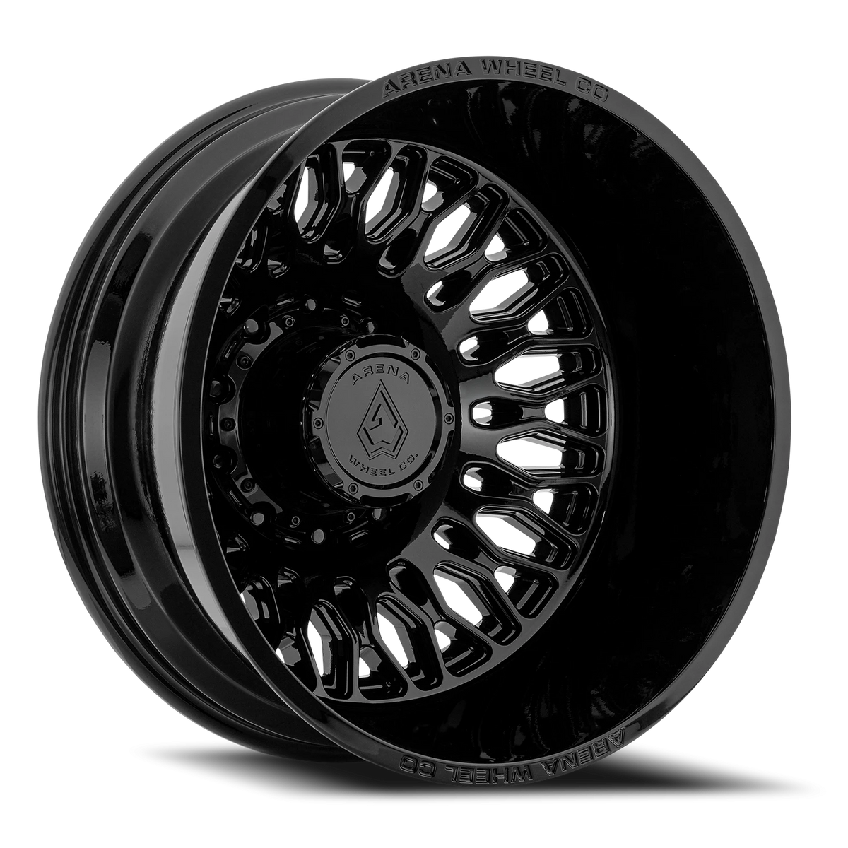 Arena Wheels Dually Valkyrie 22x8.25 Gloss Black 10x225/8x200 -220mm Wheel