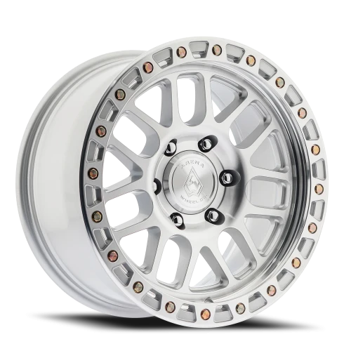 Arena Wheels Enduro 20x9 Gloss Silver Machined 8x170/8x180/8x165.1 +12mm Wheel 