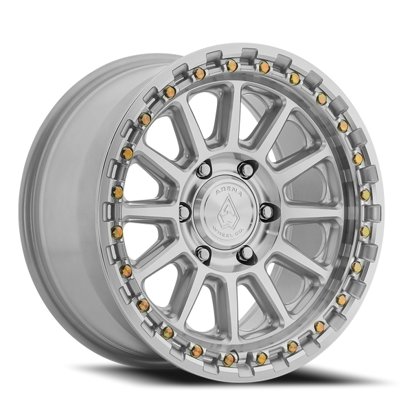 Arena Wheels Enduro 17x8.5 Gloss Silver Machined 6x139.7 +25mm Wheel 