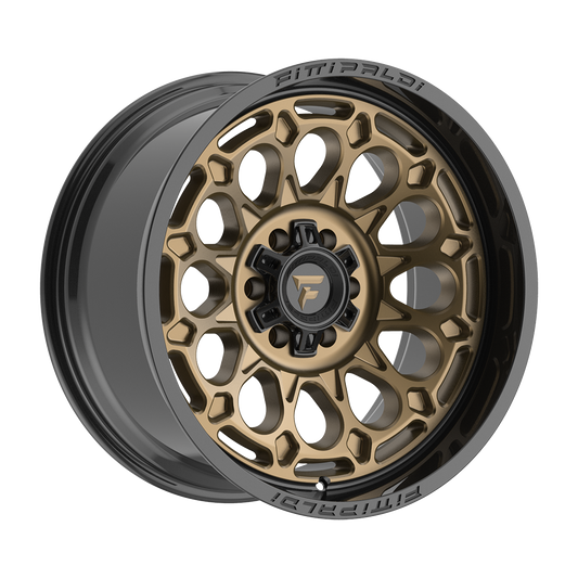 Fittipaldi FA22ZB Gloss Bronze with Gloss Black Lip 6x135 / 6x139.7 wheel, face view