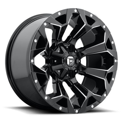Fuel 1PC D576 ASSAULT — Gloss Black Milled