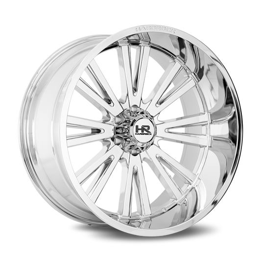 Hardrock H503 Spine Xposed Chrome wheel, three-quarter view