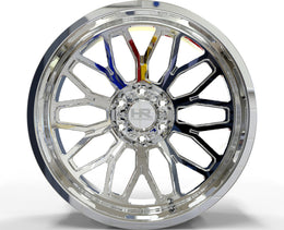Hardrock H910 Polished 8x180 wheel, face view