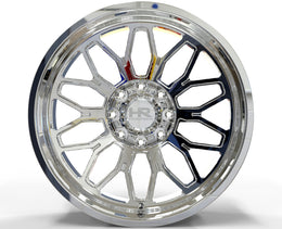 Hardrock H910 Polished 8x165.1 wheel, face view