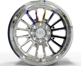Hardrock H913 Polished 8x170 wheel, face view