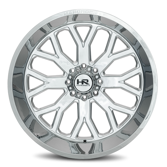 Hardrock H504 Slammer Xposed Chrome wheel, face view