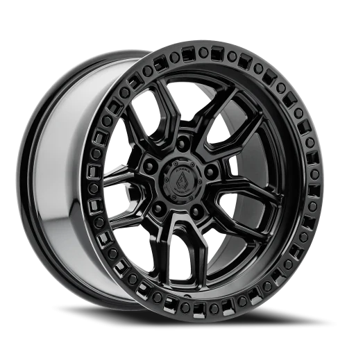 Arena Wheels Hustle — Satin Black Center Glossy Black Lip