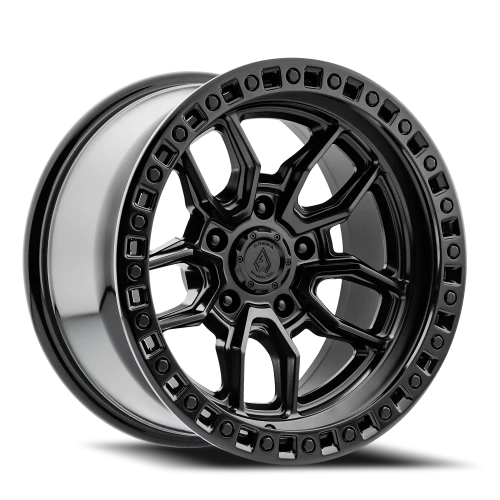 Arena Wheels Hustle — Satin Black Center Glossy Black Lip