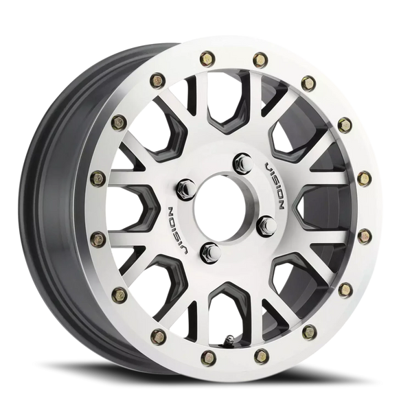 Vision ATV/UTV Invader UTV — Gunmetal Machined Face and Ring 