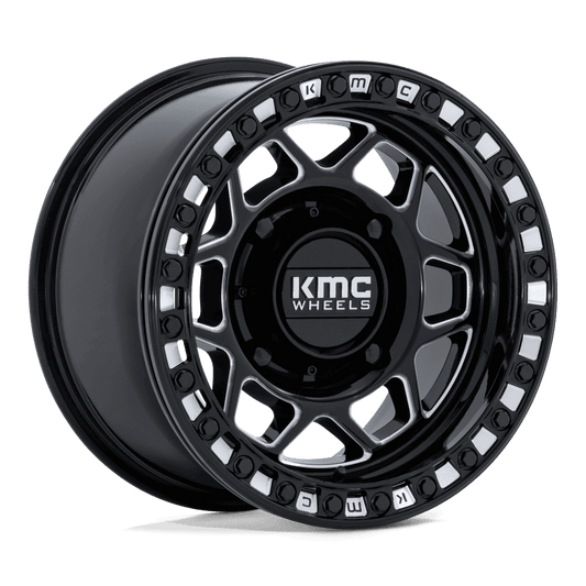 KMC Powersports KS241 TORX UTV BEADLOCK — Gloss Black Milled