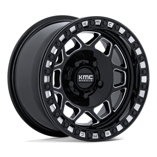 KMC Powersports KS241 TORX UTV BEADLOCK — Gloss Black Milled