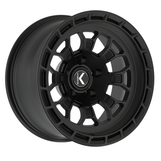 KG1 Forged RUSH-KO — Matte Black Black Ring Wheel