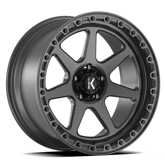 KG1 Forged GASCAN-KOB — Matte Black Black Ring Wheel