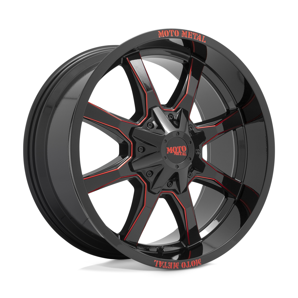 Moto Metal MO970 — G-Blk Milled Red Moto Metal Lp