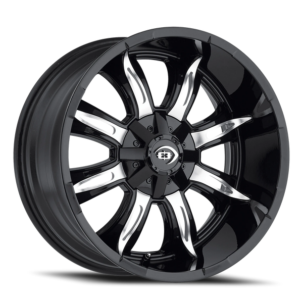 Vision Off-Road Manic — Gloss Black Machined Face 