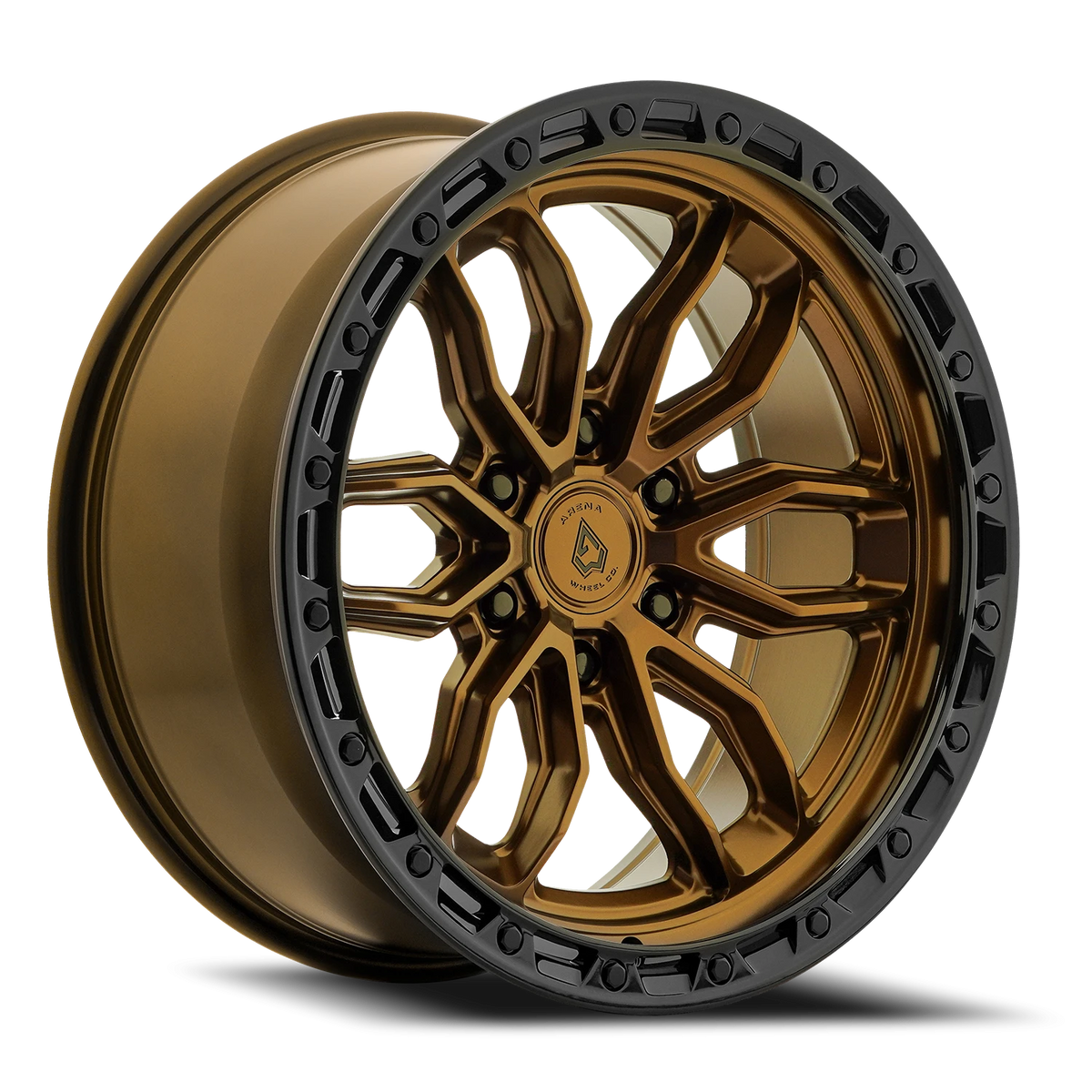 Arena Wheels Pursuit — Smoked Bronze Center Glossy Black Lip