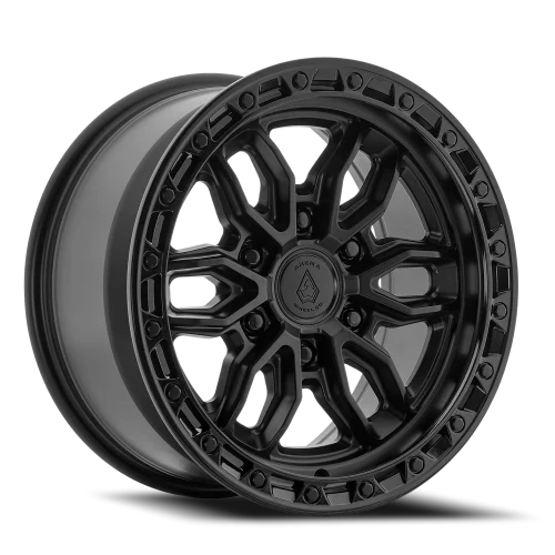 Arena Wheels Pursuit — Satin Black Center Glossy Black Lip