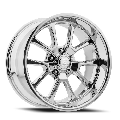 Resto Wheels Laguna — Milled Window Chrome Plated
