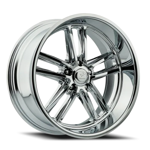 Resto Wheels Maverick — Texture Gun Metal Center Milled Window Diamond Cut Lip