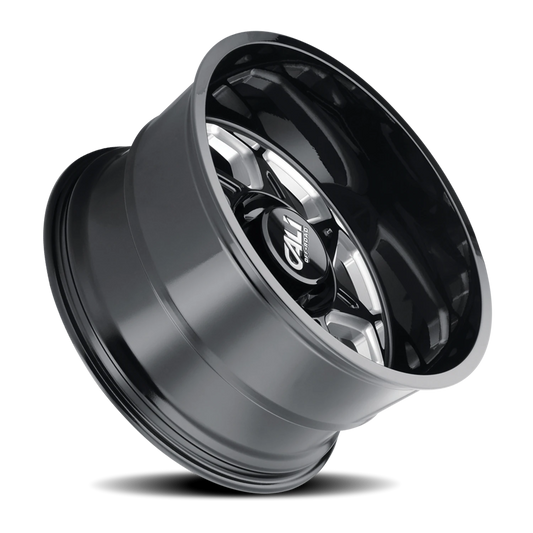 Cali Off-Road Sevenfold 9111 — Gloss Black/Milled Spokes