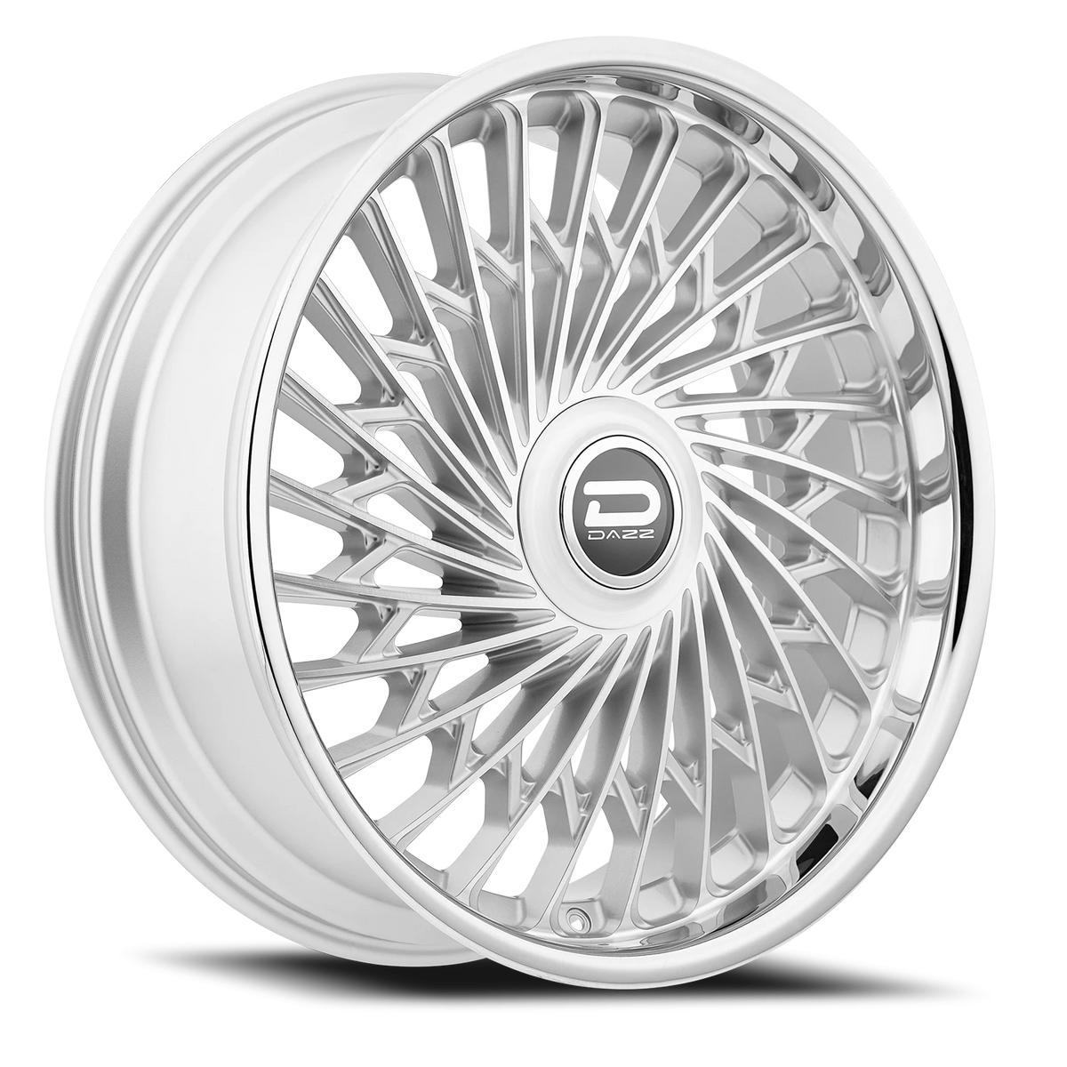Dazz Wheels Seville — Gloss Silver Brushed W/ Chromed Ss Lip