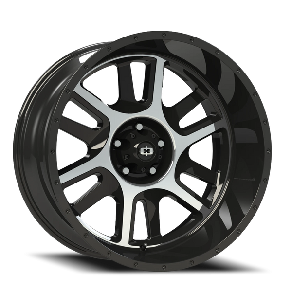 Vision Heavy Duty Split — Gloss Black Machined Face Gloss Black Machined Face