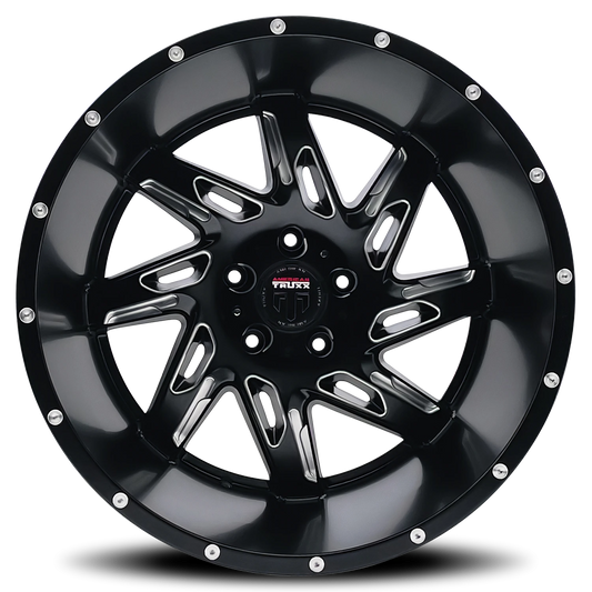 American Truxx Spyder AT183 — Black/Milled