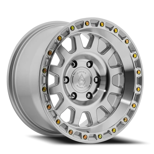 Arena Wheels Sting — Gloss Silver Machined