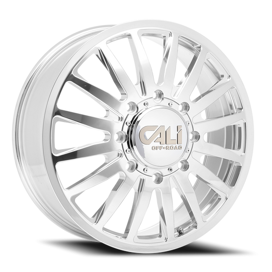 Cali Off-Road Summit Dually 9110D Polished wheel, front dually wheel