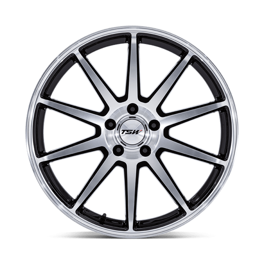 TSW TW004 CANARD — Gloss Black W/ Machined Face - front