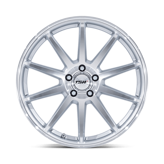 TSW TW004 CANARD — Gloss Silver W/ Machined Face - front