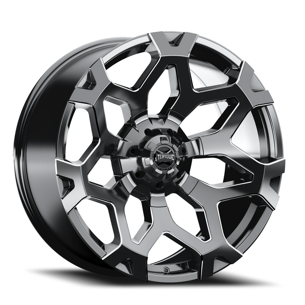 Torque Stance — Gloss Black Milled Spoke