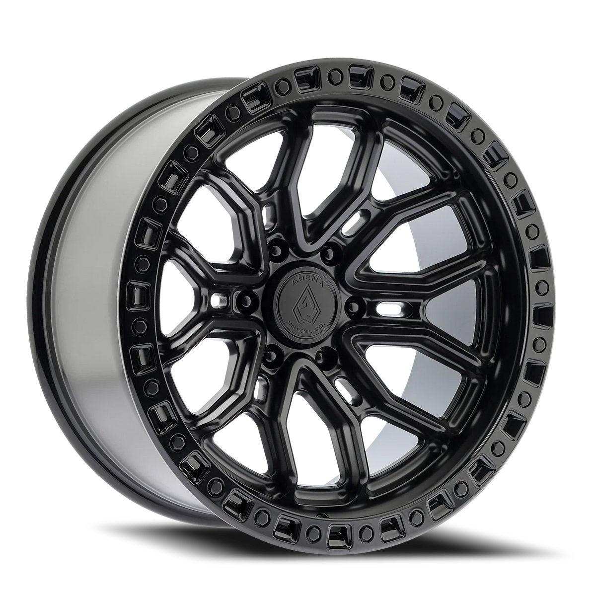 Arena Wheels Terra — Glossy Black Center Machined Ddt Lip