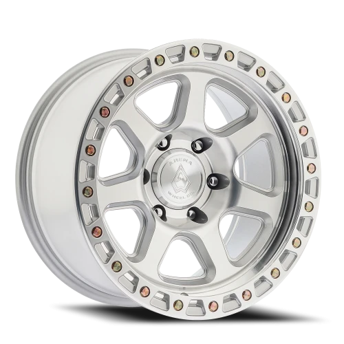 Arena Wheels Throttle — Gloss Silver Machined